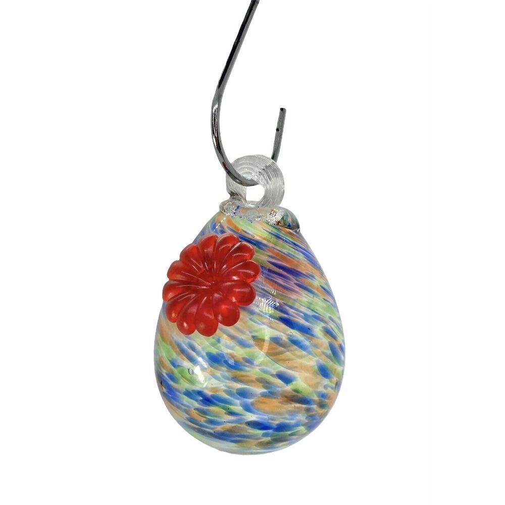 Yankee Candle Speckled Glass Discontinued Hummingbird Feeder w/Hanger EUC